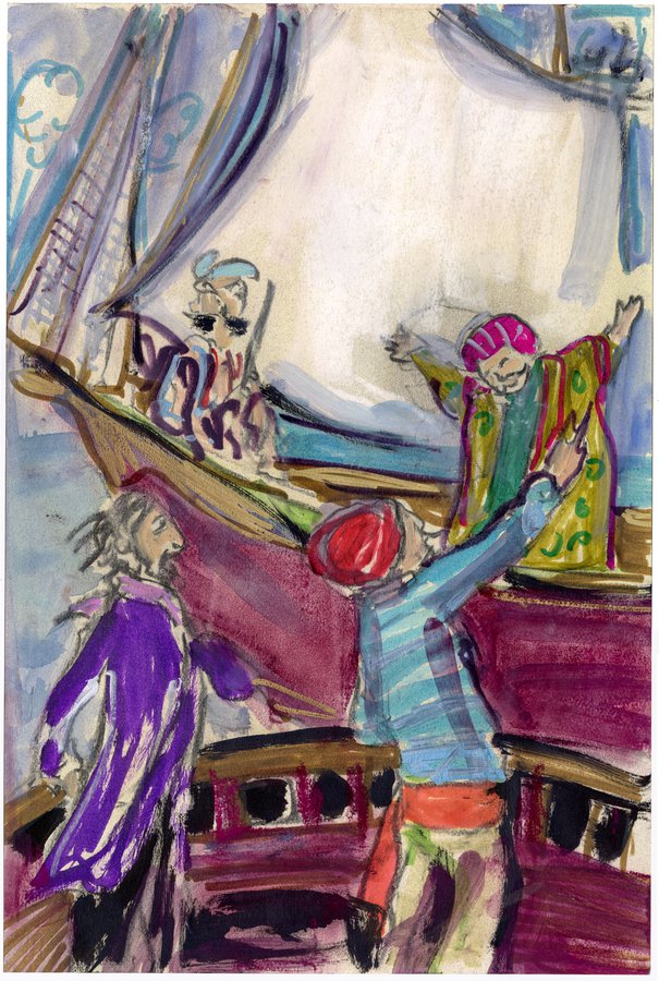 Lydia Venieri, Captain Valsamaki Yussef Pasha And Pietro Gamba