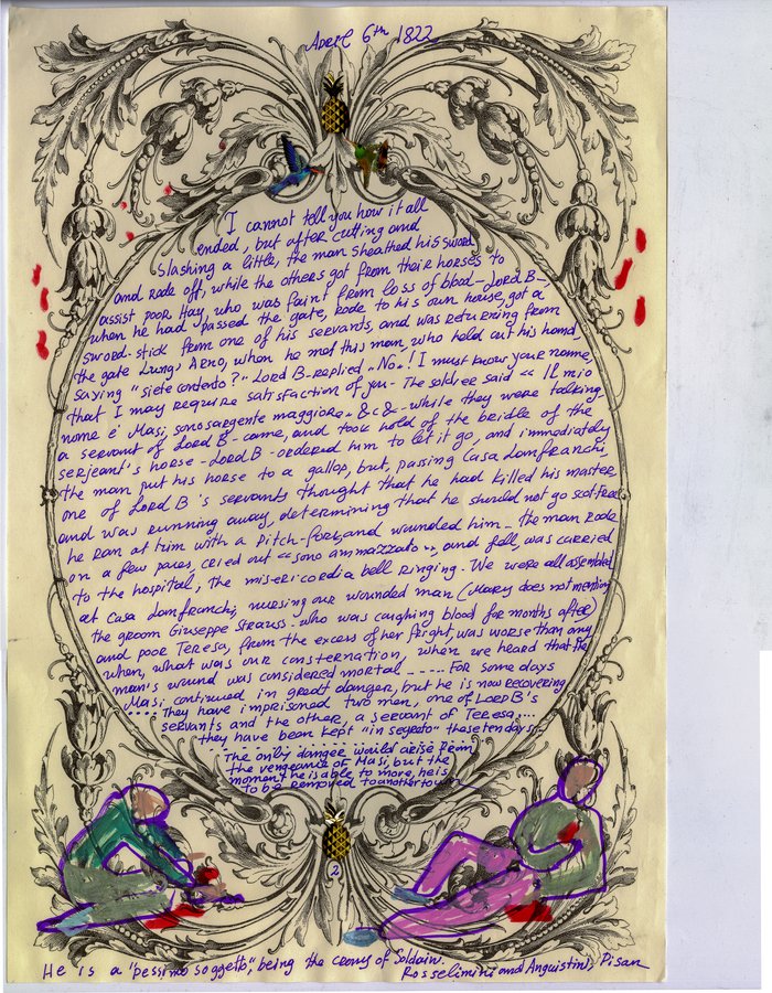 Lydia Venieri, Letter Of Mary Shelley 2