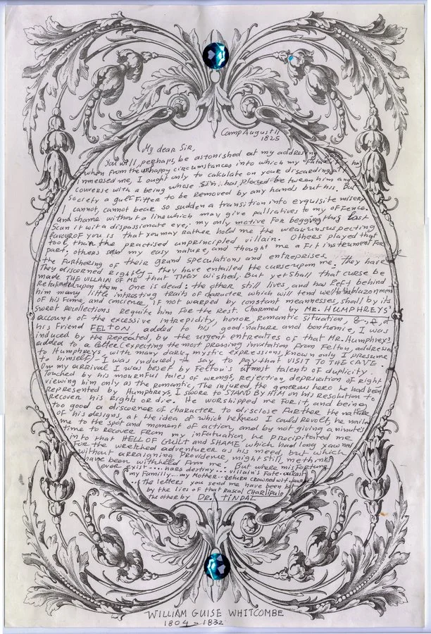 Lydia Venieri, William Guise Whitcombe Letter